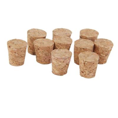 Bouchon de bouteille en verre de vin en bois de , conteneur de Pudding, bouchon en liège, Burette couvercle tubulaire, 7 tailles, 10 pièces: 29x20x35mm