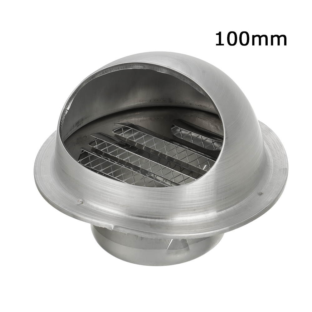 70/80/100/120/150Mm Roestvrijstalen Buitenmuur Ventilatieopeningen Waterdichte Dop Ducting Ventilatie Rooster Ontluchtingsafdekking: green
