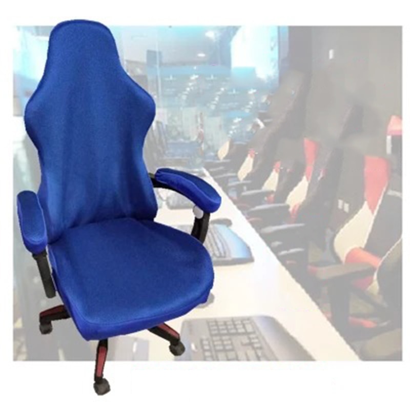 Stor størrelse sædebetræk til computer stol sædetaske stretch kontorstol betræk elastisk spandex stol betræk spisestue dække