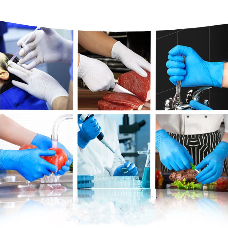 Neue Einweg Nitril Handschuhe Universal- Geschirr/Küche/Arbeit/Gummi Handschuh Haushalt Produkt Schutz Hände von Bakterien
