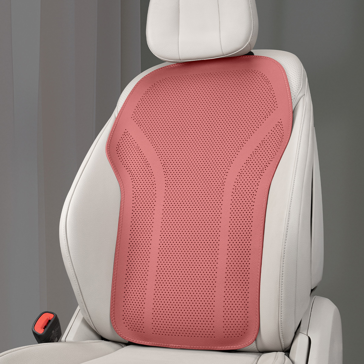 cojín de asiento de coche mejorado, cojín fresco de verano con ventilación, cojín de asiento Universal para las cuatro estaciones, cojín cómodo completamente incluido: Negro