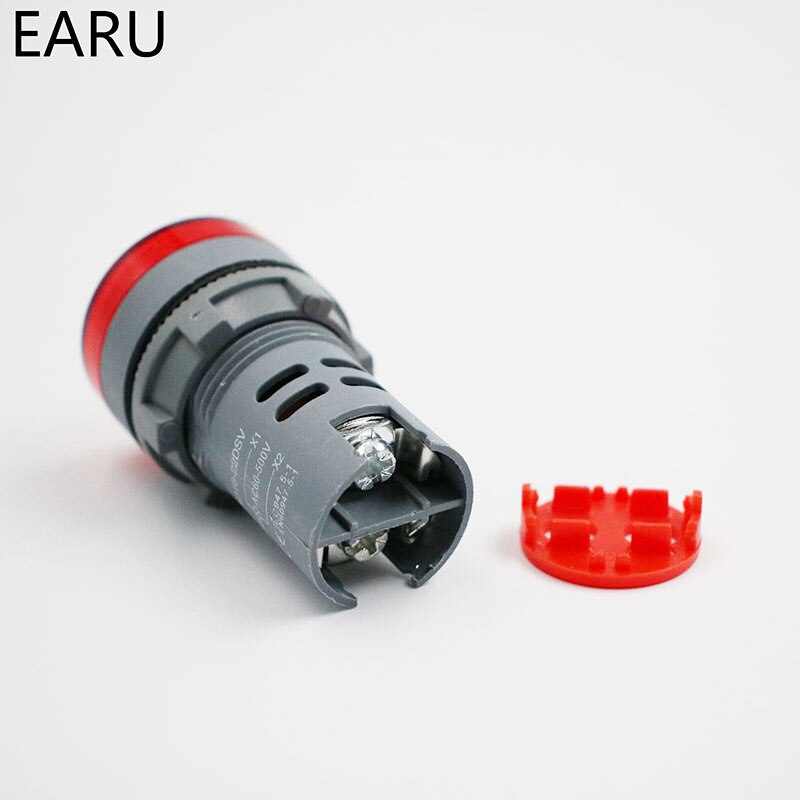 22MM AD16 AD16-22DSV tipo AC 60-500V Mini medidor de voltaje LED pantalla Digital AC voltímetro indicador de luz /lámpara piloto 110V 220V