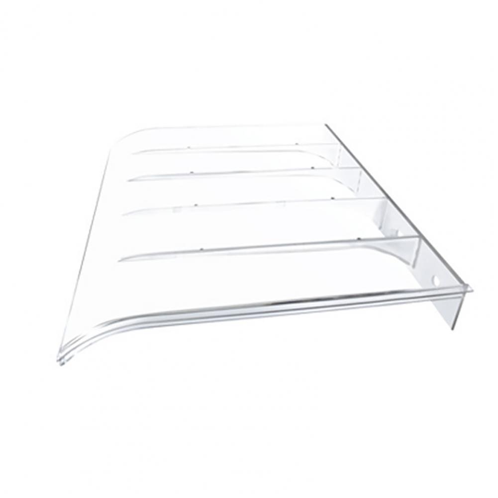Front Door Canopy Window Canopy Transparent Canopy Awning Cover for Outdoor Balcony Entryway Heavy Duty for Front: Clear