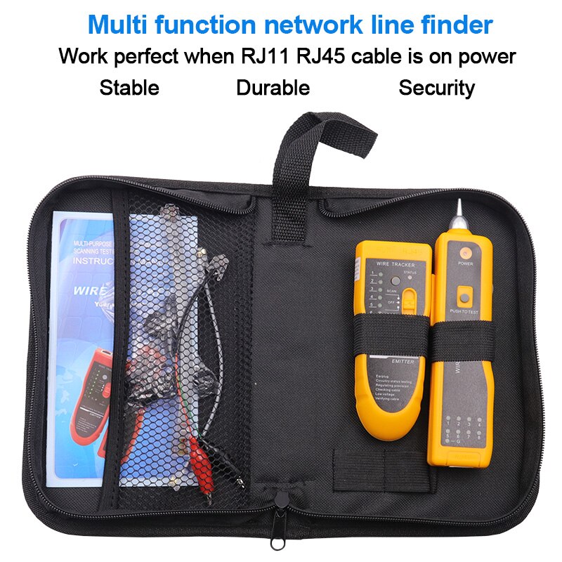 LAN Network Cable Tester Diagnose Tone Cat5 Cat6 RJ45 UTP STP Line Finder RJ11 Phone Telephone Wire Tracker Tracer