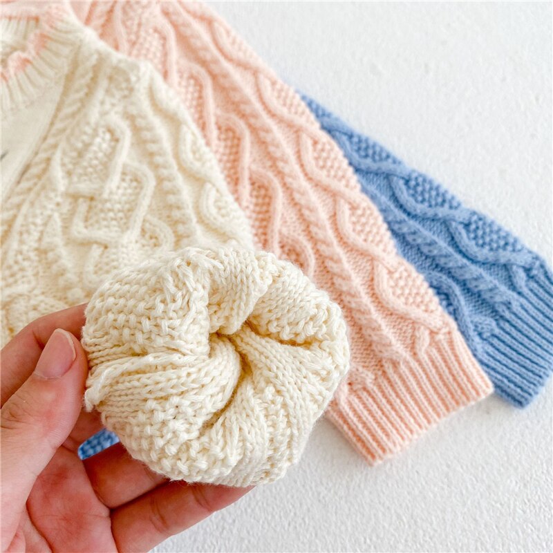 0-3Y Cardigan lavorato a maglia per bambino per ragazza maglione ricamato moda 2022 autunno nuovo 100% cotone abbigliamento per bambini costumi per ragazzi