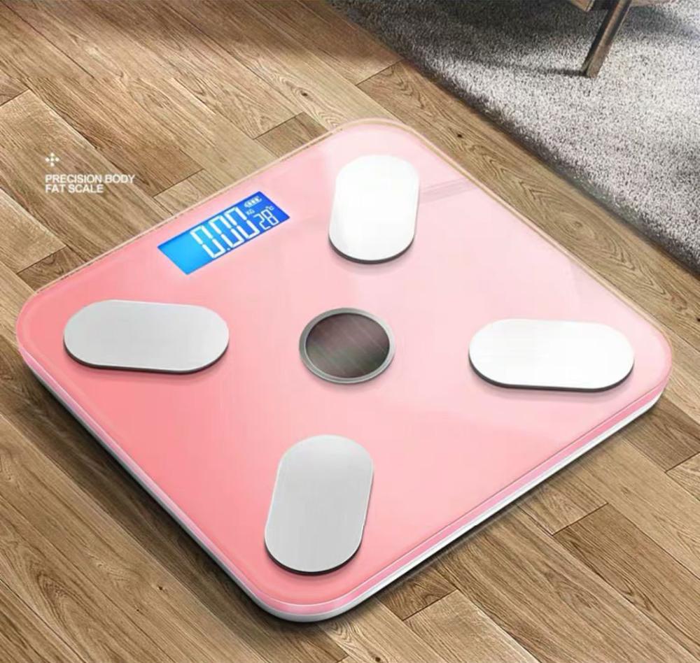 USB Chargeable Body Fat Scale Weight Scale Household Measuring Electronic Scale Fat Scale Accurate Body Scale Chinese Verison: pink