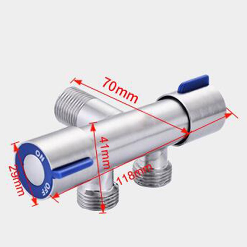 Bathroom Faucet Double Handle Dual Control Nozzle Single Cold Spray Gun Faucet Stainless Steel Toilet Faucet