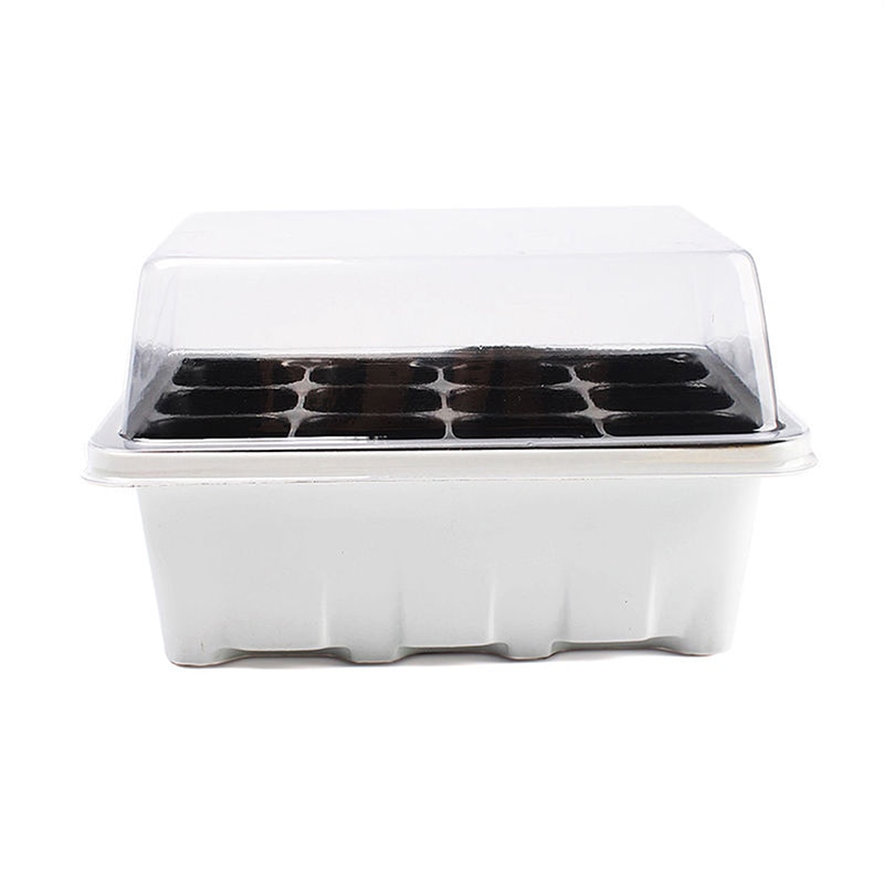 3 stk / sett frøplantebrett 12 celler frøstarter barnehage potteplante blomst vokse start spiring barnehagepotte