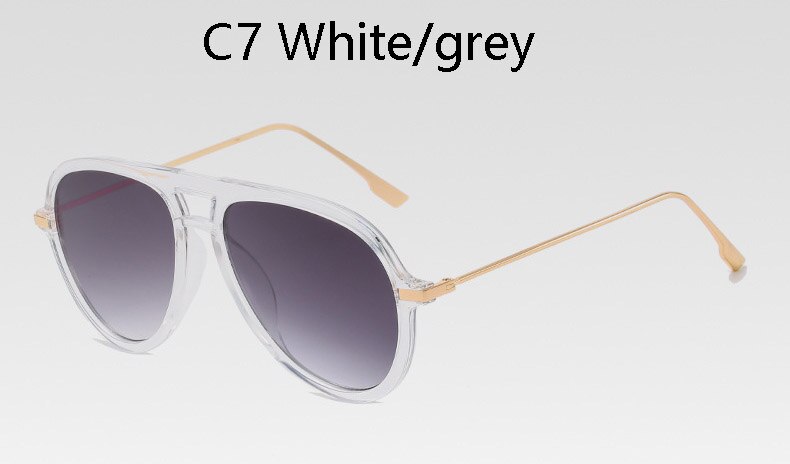 ¡Novedad de ! Gafas de sol clásicas retro para piloto, gafas de conducción para hombre con gradiente de gran tamaño a la para aviación, gafas UV para mujer ins populares: 1929 C7