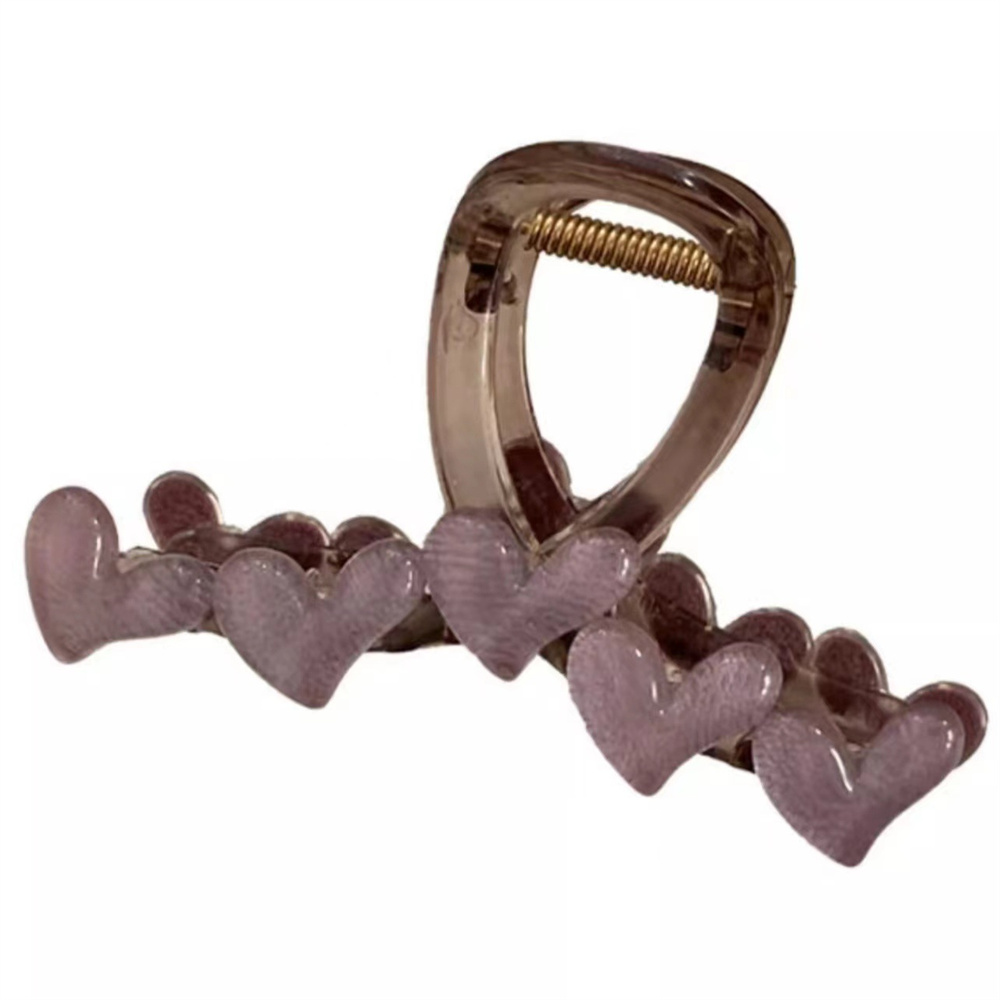 Horquillas geométricas con forma de corazón para el pelo, horquillas con forma de cangrejo, pinzas para el pelo cruzadas a la , pasadores para mujeres y niñas, accesorios coreanos para el cabello con Clip para cola de caballo