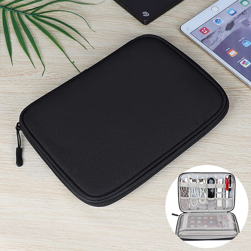 Reise Kabel Organizer Tasche Digital Speicher Tasche Kasten Wasserdichte Elektronische Zubehör Beutel Gerät USB Kopfhörer Energie Bank fallen: Schwarz
