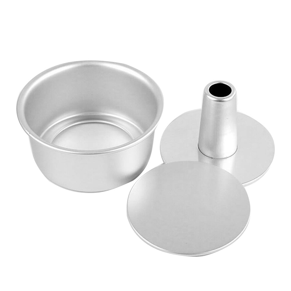 round middle hole Alloy Chiffon Cake toast bread Pan Removable Bottom moddle Hollow Chimney Cake Mold DIY Baking Cake Tools