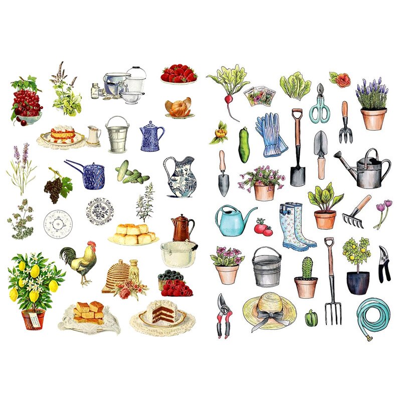 1 STUKS Aquarel Groet Woord Koreaanse Voorgesneden Decoratie Stickers Desk Organizer Schoolbenodigdheden Kantoor Accessoires: PK410