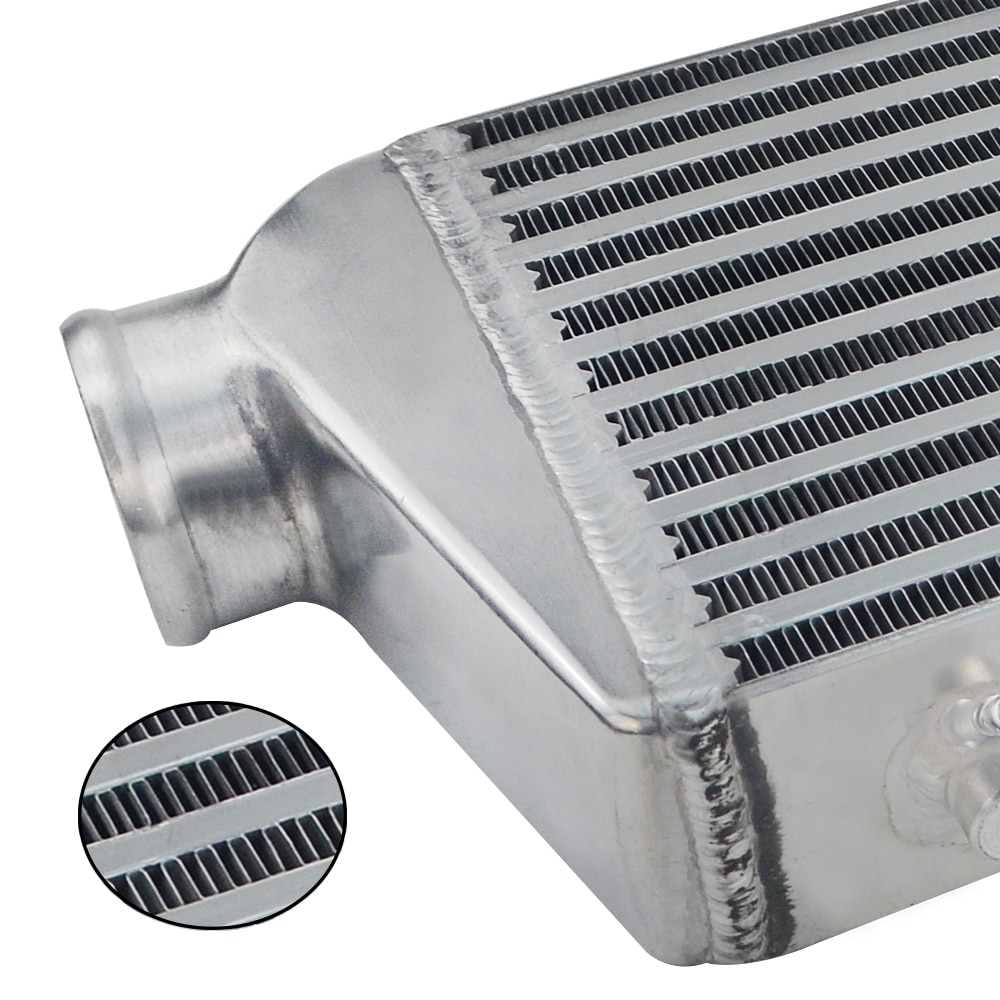 LZONE-barre de montage avant universelle et Intercooler de plaque 550*180*65mm In/sortie 2.5 "/63.5mm JR-IN812-25