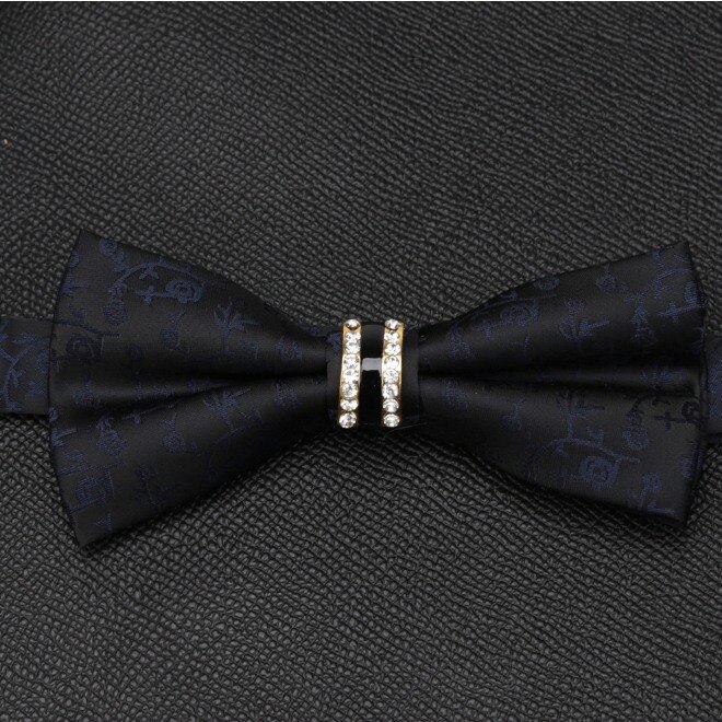 Men Luxurious Bowtie Groom Solid Dot Cravat Gravata Butterfly Wedding Bow Ties Male Accessories for Mens Tie: ZY-LD-Z-09