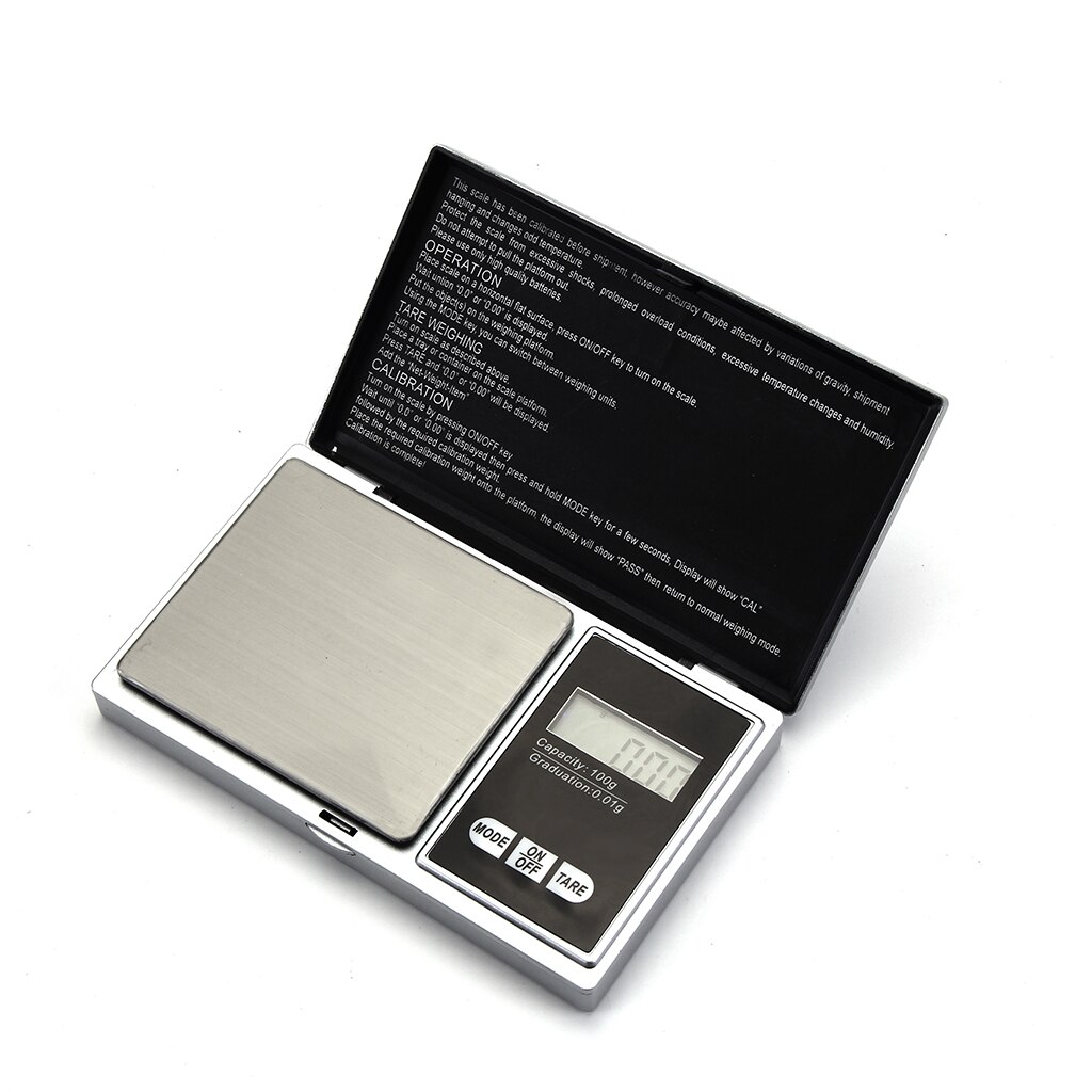 Mini Digital Scale Electronic Pocket Jewelry Gram Balance Scale Silver