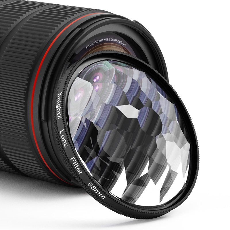 Knight tx – prisme Kaleidoscope, 49mm 52mm 55mm 58mm 67mm, filtre, accessoires de photographie SLR ND CPL pour Nikon d5600