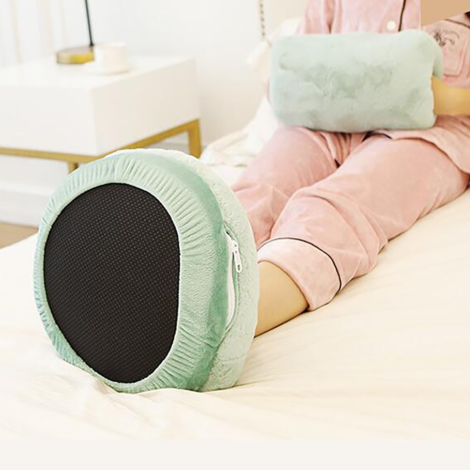 Hairy USB Electric Foot Warmer Heating Pad Slippers Shoes Chair Soft Warm Cushion Winter Feet Leg Thermostat Heater Blanket Mat