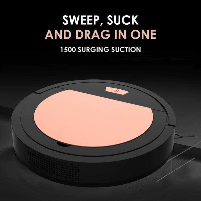 Mini Smart Vacuum Cleaner Sweeper USB Rechargeable Cleaning Sweeping Robot Household Wireless Vacum Cleaner Vaccum