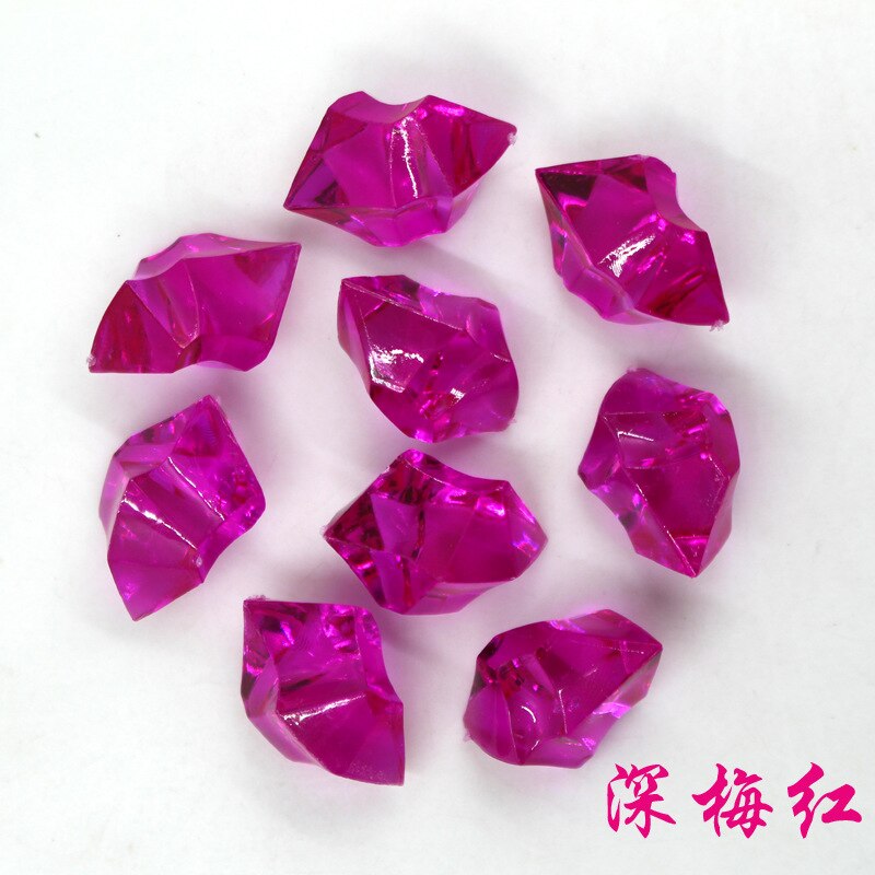 Cristaux en acrylique 250 pièces | Pierre d'aquarium, réservoir de poissons/fournitures de décoration de mariage, de jardin domestique: deep rose red