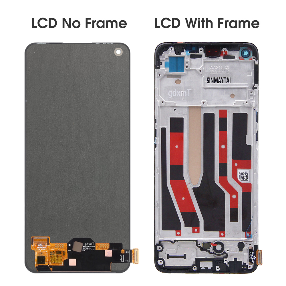 Para AMOLED para OPPO Reno7 4G CPH2363 6,43 ''Reno 7 5G CPH2371 pantalla LCD reemplazo del ensamblaje del digitalizador de pantalla táctil