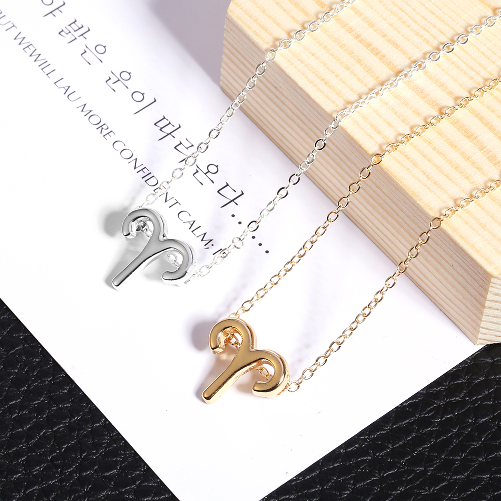 Collier pendentif signe du zodiaque pour hommes et femmes, horoscope, bélier, lion, 12 constellations, bijoux pour enfants, de Noël, directe