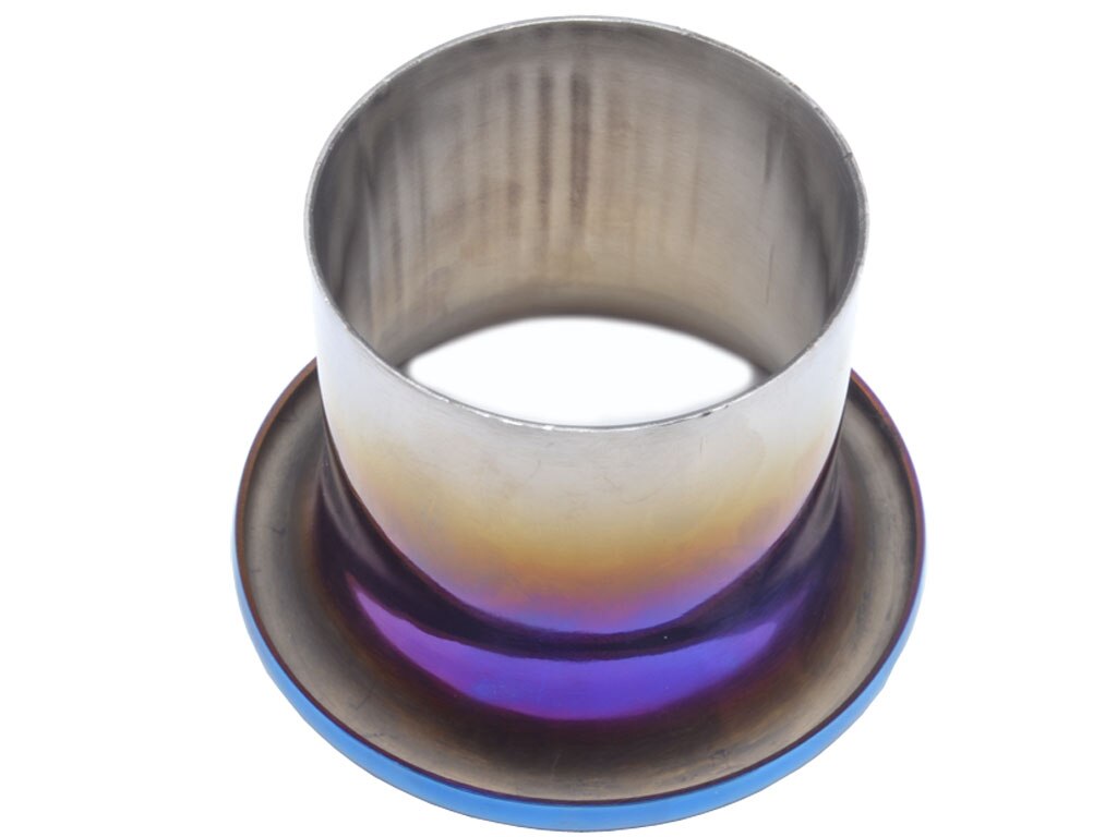 Kit d&#39;entonnoir de klaxon Turbo en acier inoxydable, système d&#39;admission d&#39;air froid à extrémité bleue en titane, Kit de pile de vitesse 76mm 89mm 3.5 pouces