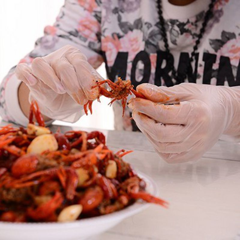 disposable vinyl exam gloves S M L three size selection 20 PCS