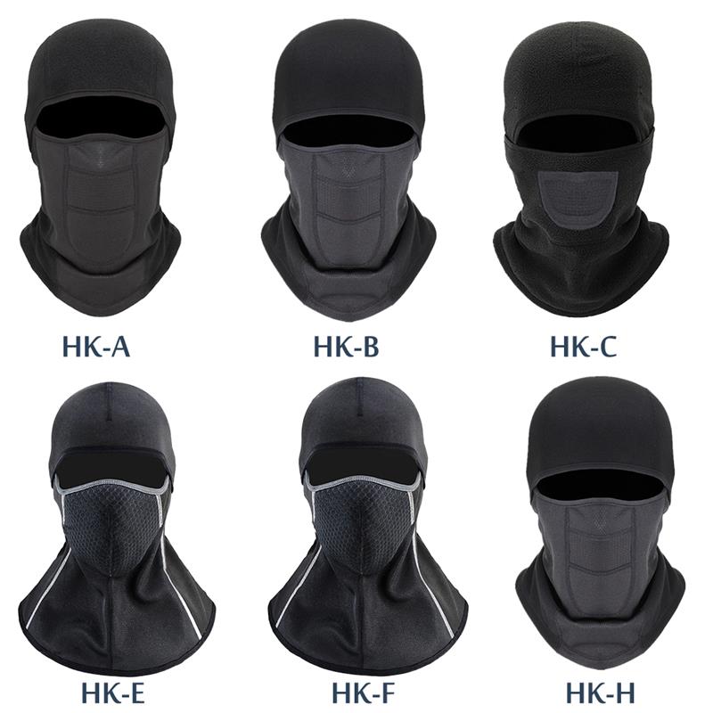 Winter Thermal Warm Bike Scarf Cycling Skiing Running Sport Training Full Face Mask Windproof Fleece Balaclava Caps Headwear