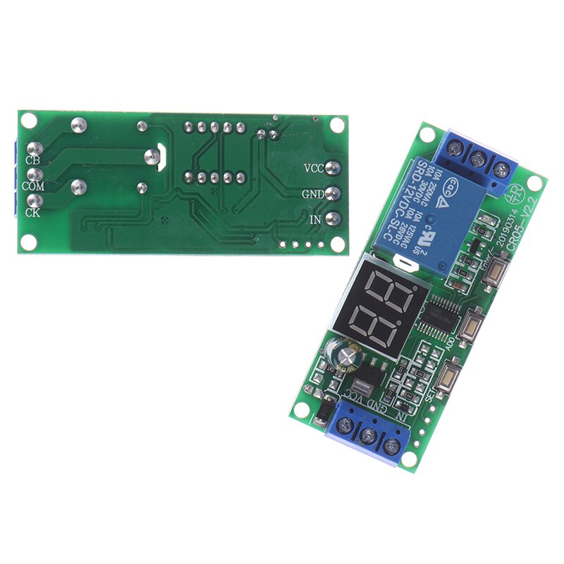1pc multifunksjons digital tid uendelig forsinkelse bryter tidtaker relémodul  dc 5v / 12v / 24v