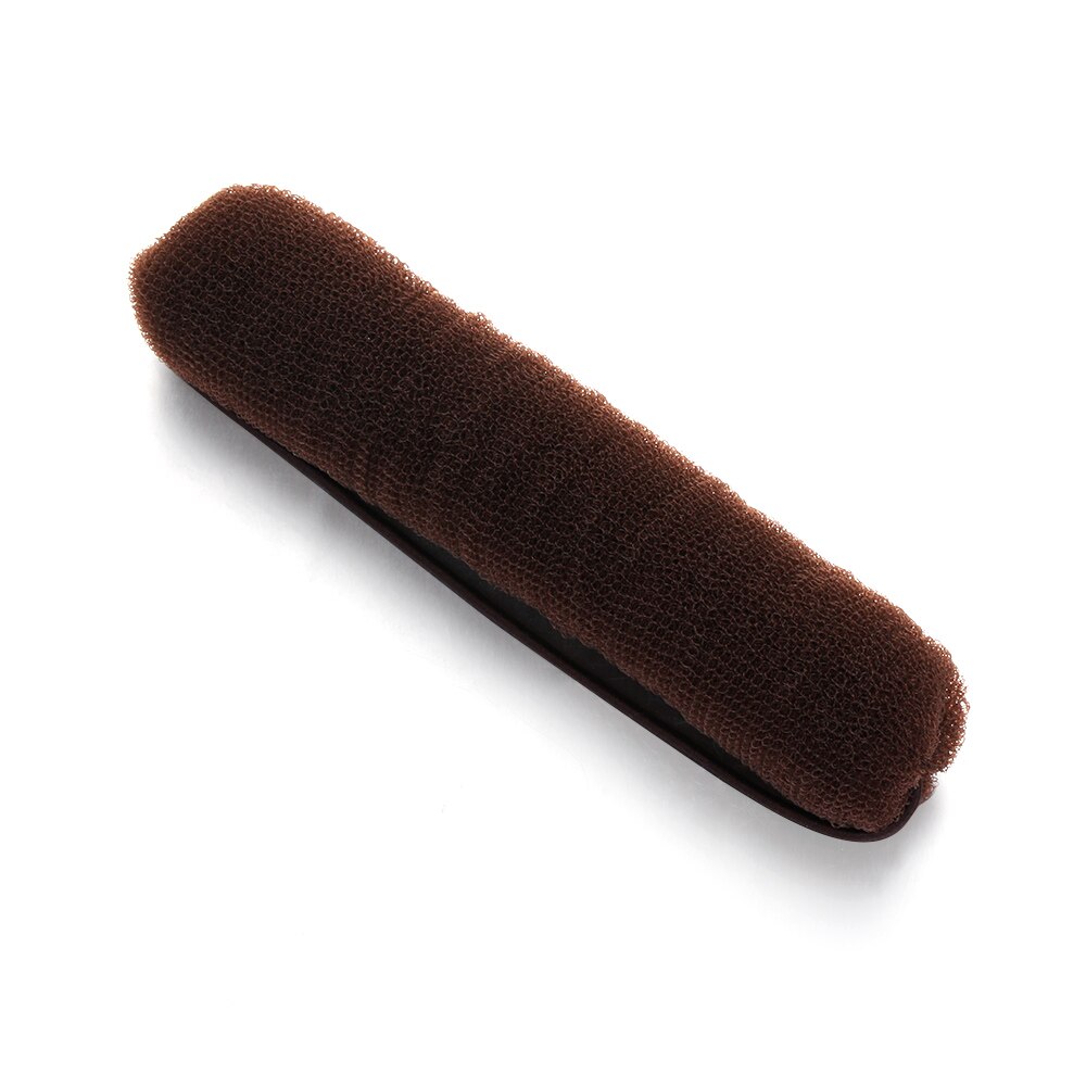 Distributeur de cheveux en tricot, bigoudis, éponge, bande de caoutchouc, cheveux longs, outils de coiffure, accessoires: brown