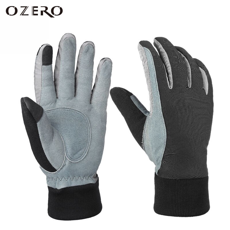 OZERO Winter Warm mannen Handschoenen Werk Driver Winddicht TPU Beveiliging Dragen Veiligheid Werken Voor mannen Vrouw 8018