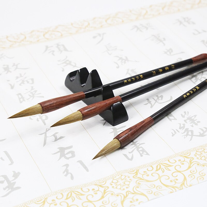Chinese penseelpen van hoge kwaliteit, huzhou wezelhaar penseelpen, lopend schrift, chinese wolfhaar kalligrafiepenselen, tinta china