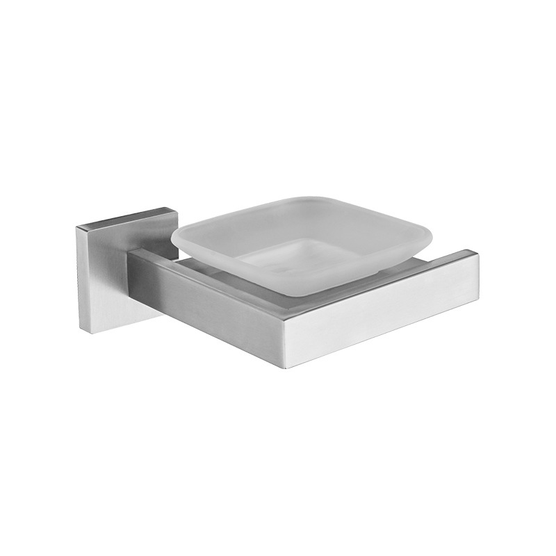 Stainless Steel Bathroom Hardware Kit Brushed Nickel Towel Rack Toilet Paper Holder Towel Bar Hook Bathroom Accessories: black