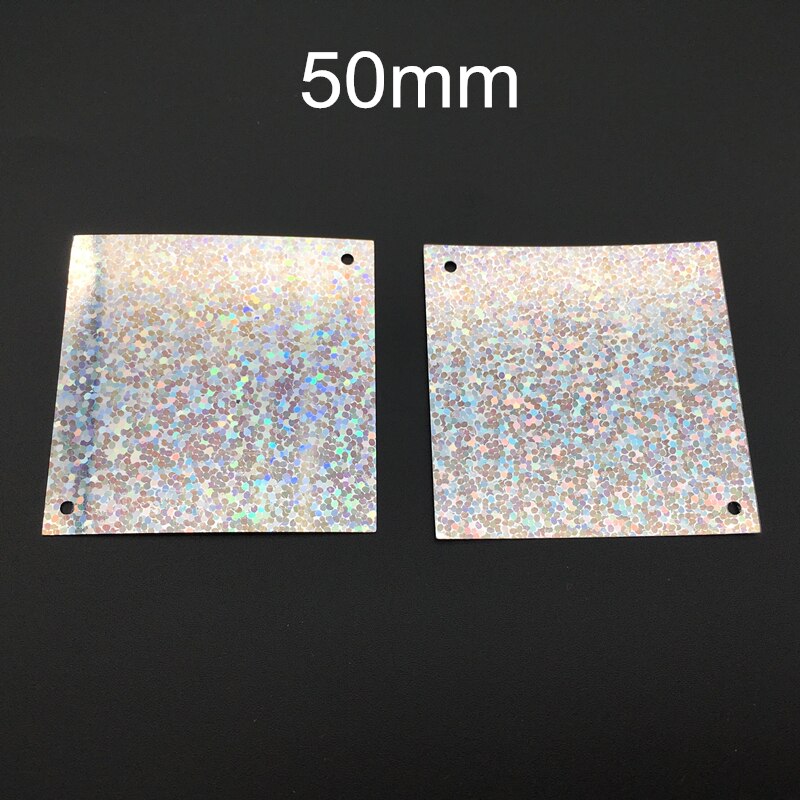 100 stks/partij 50mm Grote Vierkante Platte Losse Sequin Paillette Naaien, Wedding Craft, Vrouwen Kinderen DIY Kledingstuk Accessoire