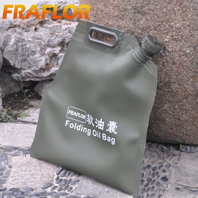 5L Liter Portable Car Motorcycle Soft Oil Bag Bladder Off-road Petrol Cans Spare Oil Storage Fuel Tank Gasoline Bucket Jerry Can