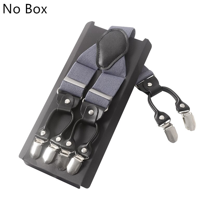 Tirantes de cuero con Clip ajustable para hombre, banda elástica ancha para pantalones, cinturón, arnés de servicio, 35mm: 27