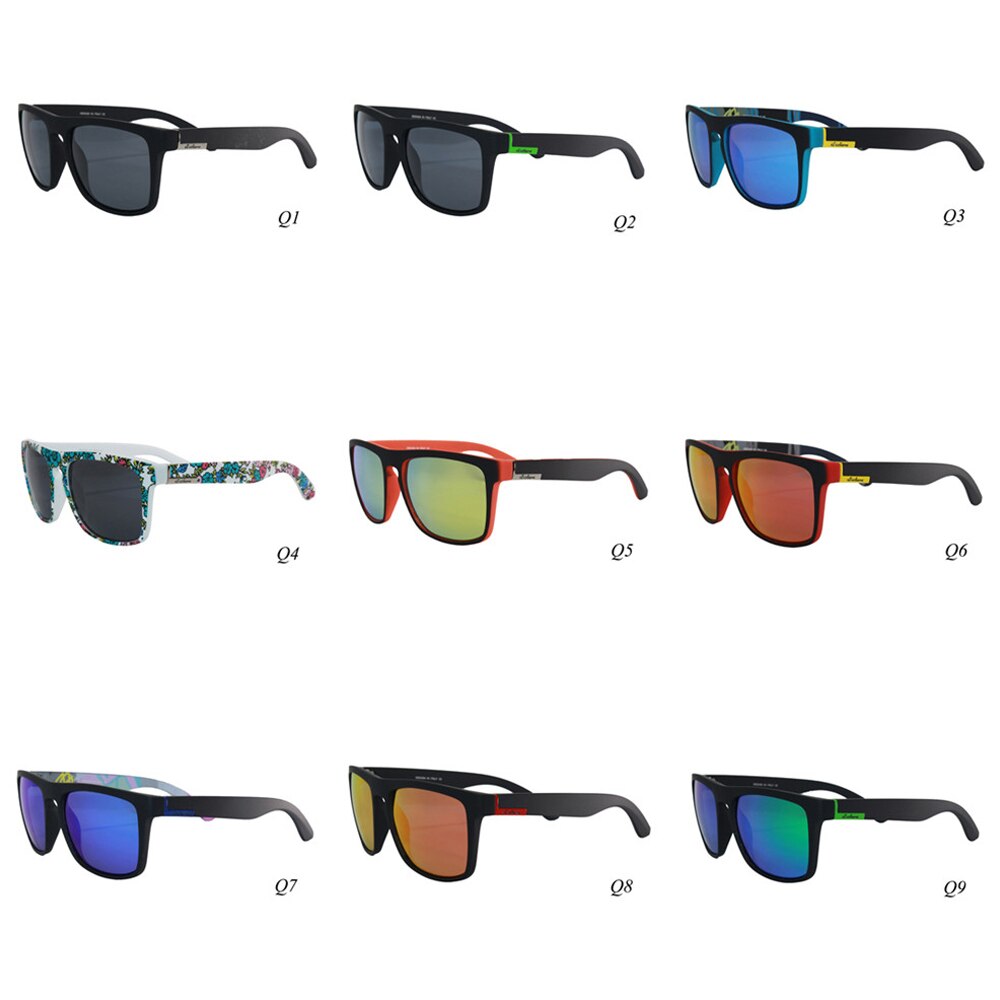 Quisviker polariserede solbriller mænd campingfiskebriller  uv400 beskyttelse cykelbriller  tr90 ramme sportsvandring briller