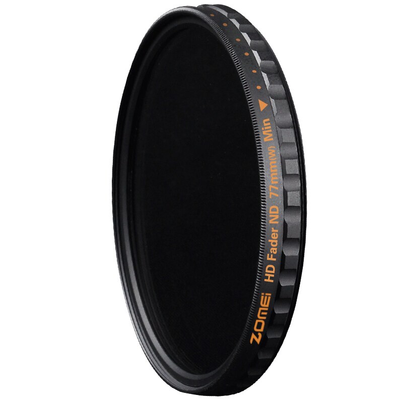 Zomei hd slim justerbar fader  nd2-400 filter neutral tæthed og optisk glas til canon nikon dslr kamera linse