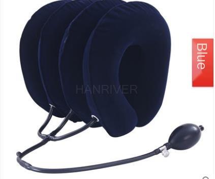 4 layer cervical retractor Cervical massage physiotherapy portable inflatable retractor: Blue