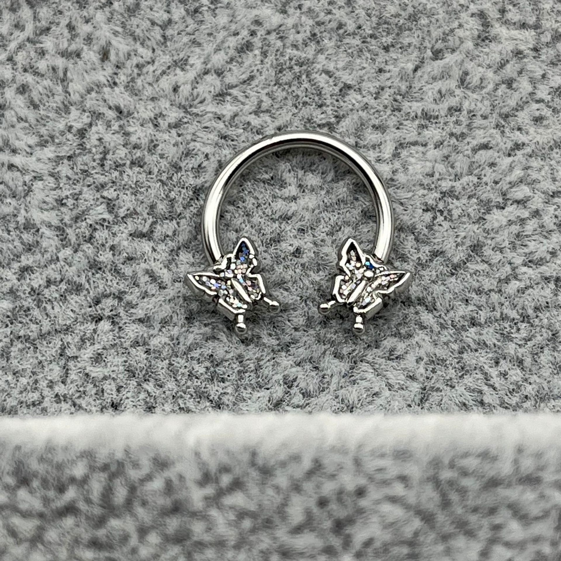 1pc Luna estrella nariz anillo aro tabique Piercing Acero inoxidable hélice oreja cartílago pendiente Tragus BCR herradura joyería del cuerpo 16G