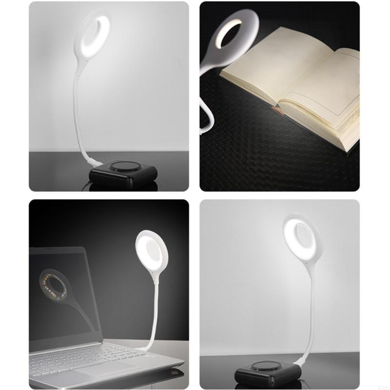K32C LED Desk Lamp Voice Control Portable Night Light Lamp Freely Foldable Table Lamp USB LED Ring Lights