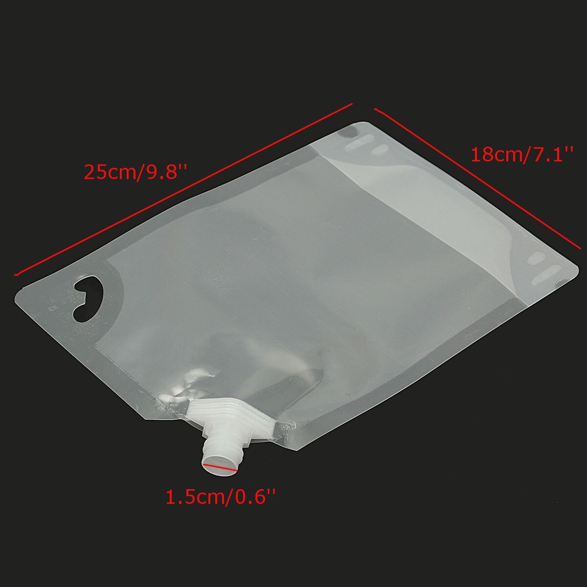 10 pièces 1000ml Transparent en plastique bec poche réutilisable en plastique Durable bouteille poche pour liquide boisson poche scellé emballage sac