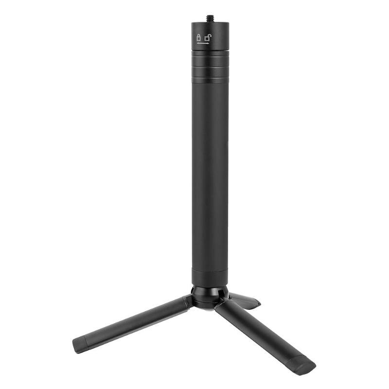 Tige télescopique de bâton de barre d'extension de support de trépied tenu dans la main pliable d'alliage d'aluminium avec le Port 1/4 d'écrou pour le cardan Mobile de DJI Osmo 2