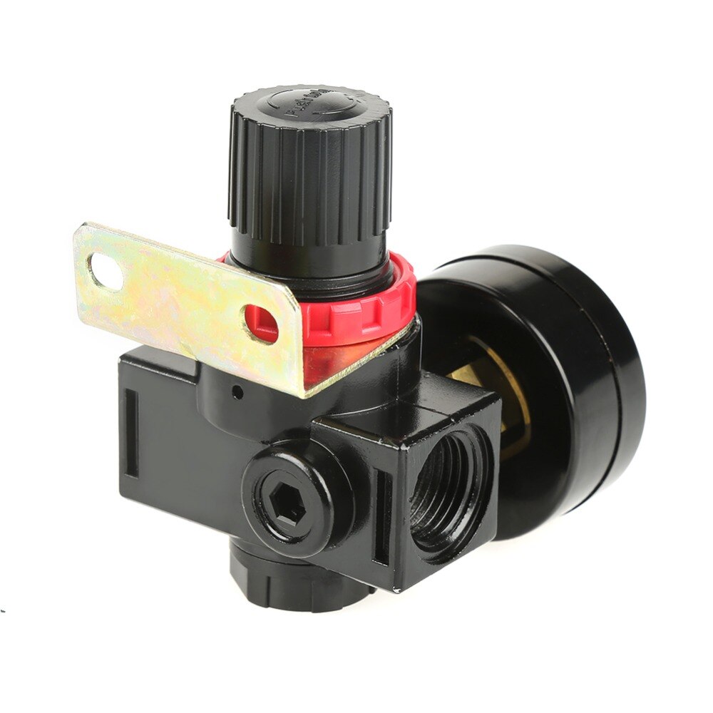 BR4000 G1/2 Inch Air Regelklep Reduceerventiel Controle Compressor Druk Reguleren Regulator Valve Met Gauge Meter