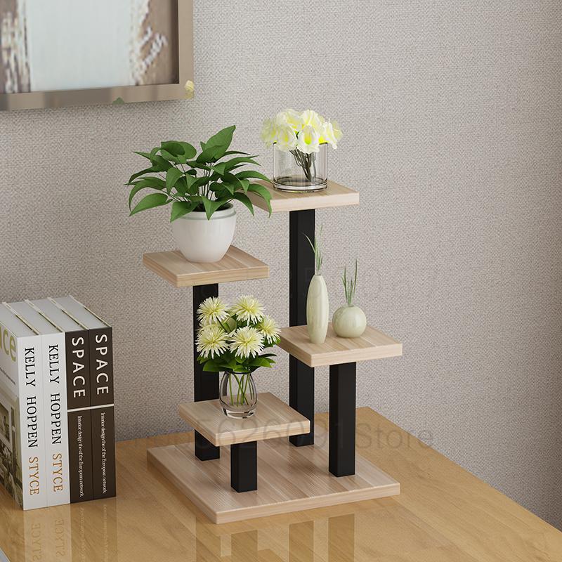 Gecontracteerd Creatieve Mini Kleine Bloem Kantoor Boek De Tafel Functie Van Multilayer Vlees Vlees Plant Stapsgewijze Plank: Model6