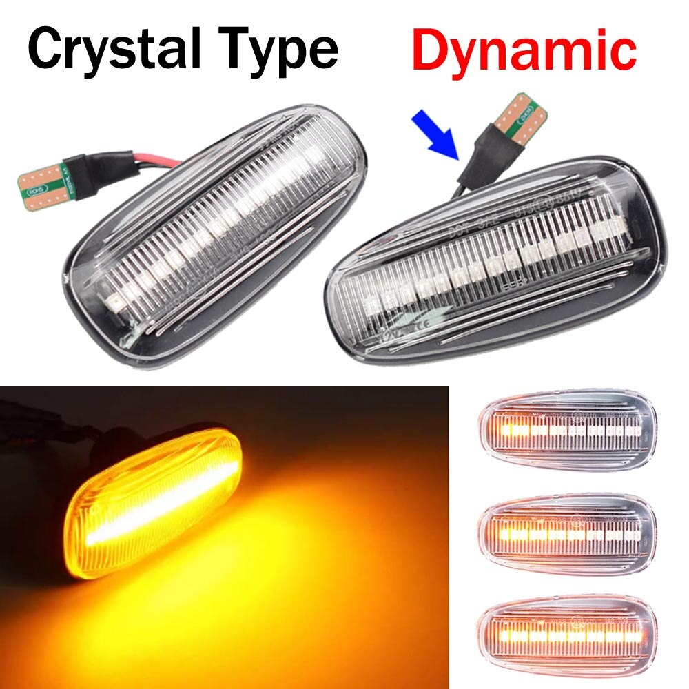 For opel zafira  a 1999-2005 astra  g 1998 led dynaaminen sivumerkki suuntavilkkujen peräkkäinen vilkku: Dynaaminen kidetyyppi