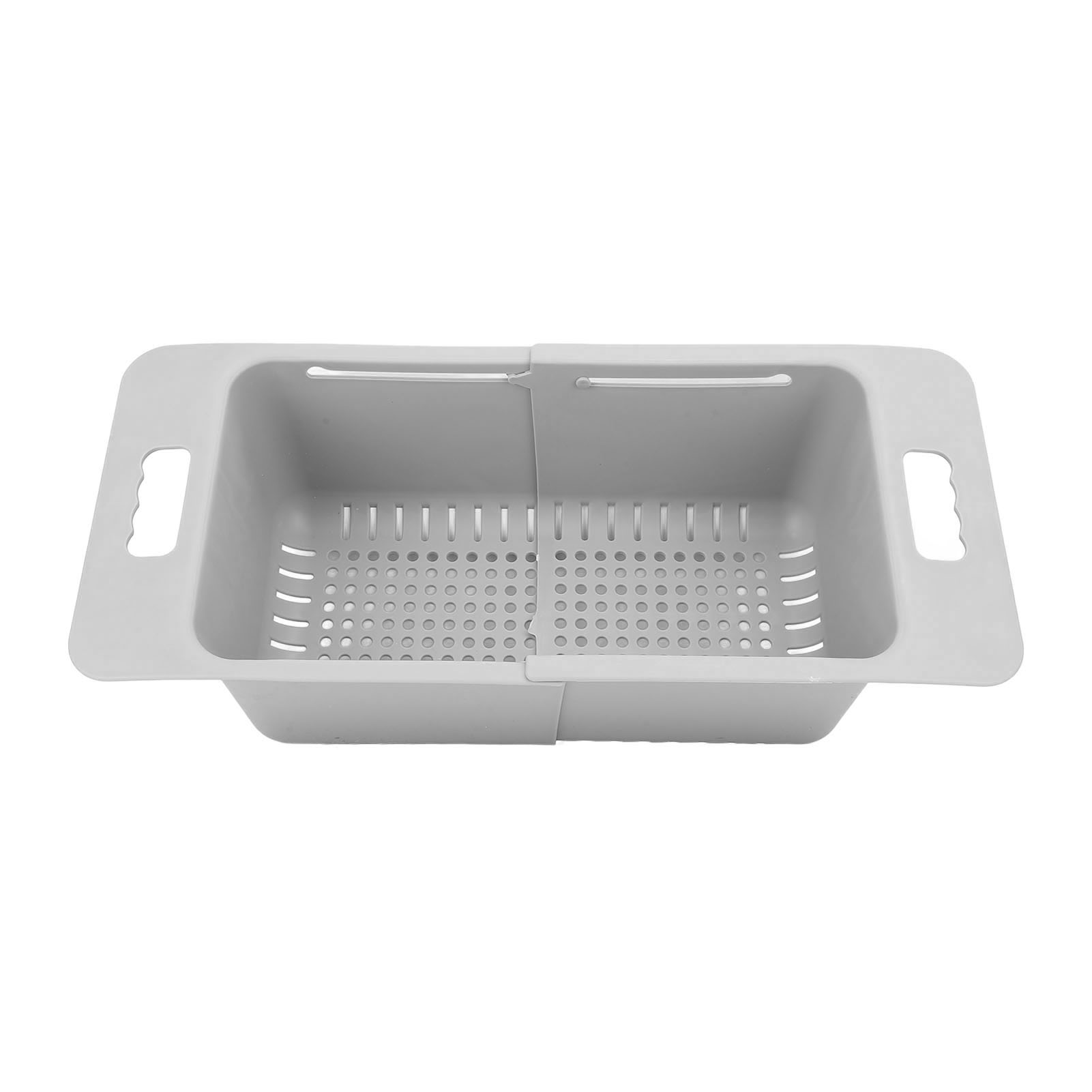 Freezer Bin Chest Freezer Basket Storage Bin Divider Expandable with Handle for Kitchen: Light Grey