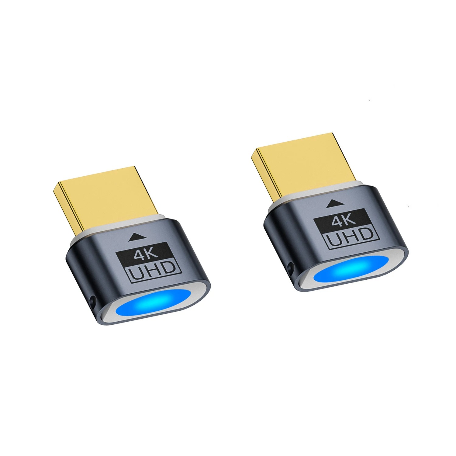 Zgodna z HDMI atrapa wtyczki 4K HDR wirtualny monitor EDID emulator bezgłowy duch wyświetlacz adapter Obsługuje robić 4k@60Hz 1080@120Hz: Pomarańczowy