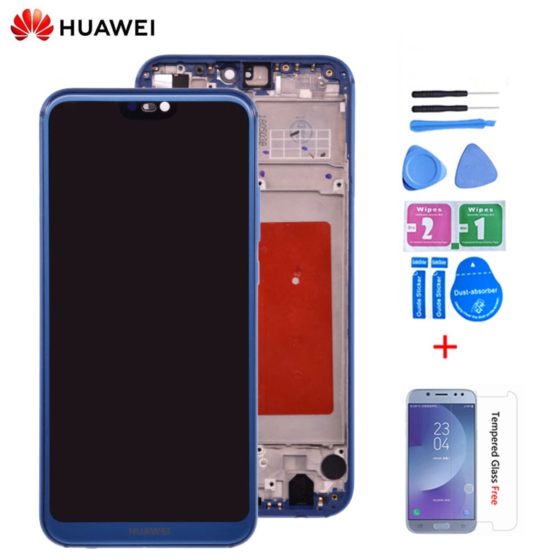 Oryginalny dla HUAWEI P20 Lite wyświetlacz Lcd ekran dotykowy płyta digitizer zgromadzenie ANE-LX1 ANE-LX3 Nova 3e LCD P20 lite